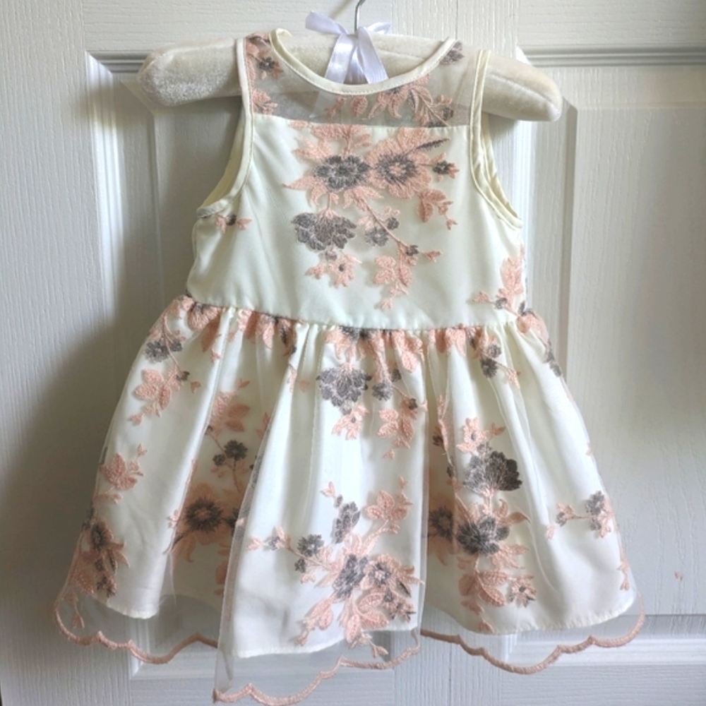 (Bundle 2 For $20) Pippa & Julie Baby Floral Formal Dress 12m